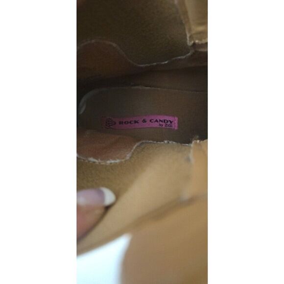 Rock & Candy Kalea Tan Booties Boots Womens Size 8.5 - Picture 9 of 9